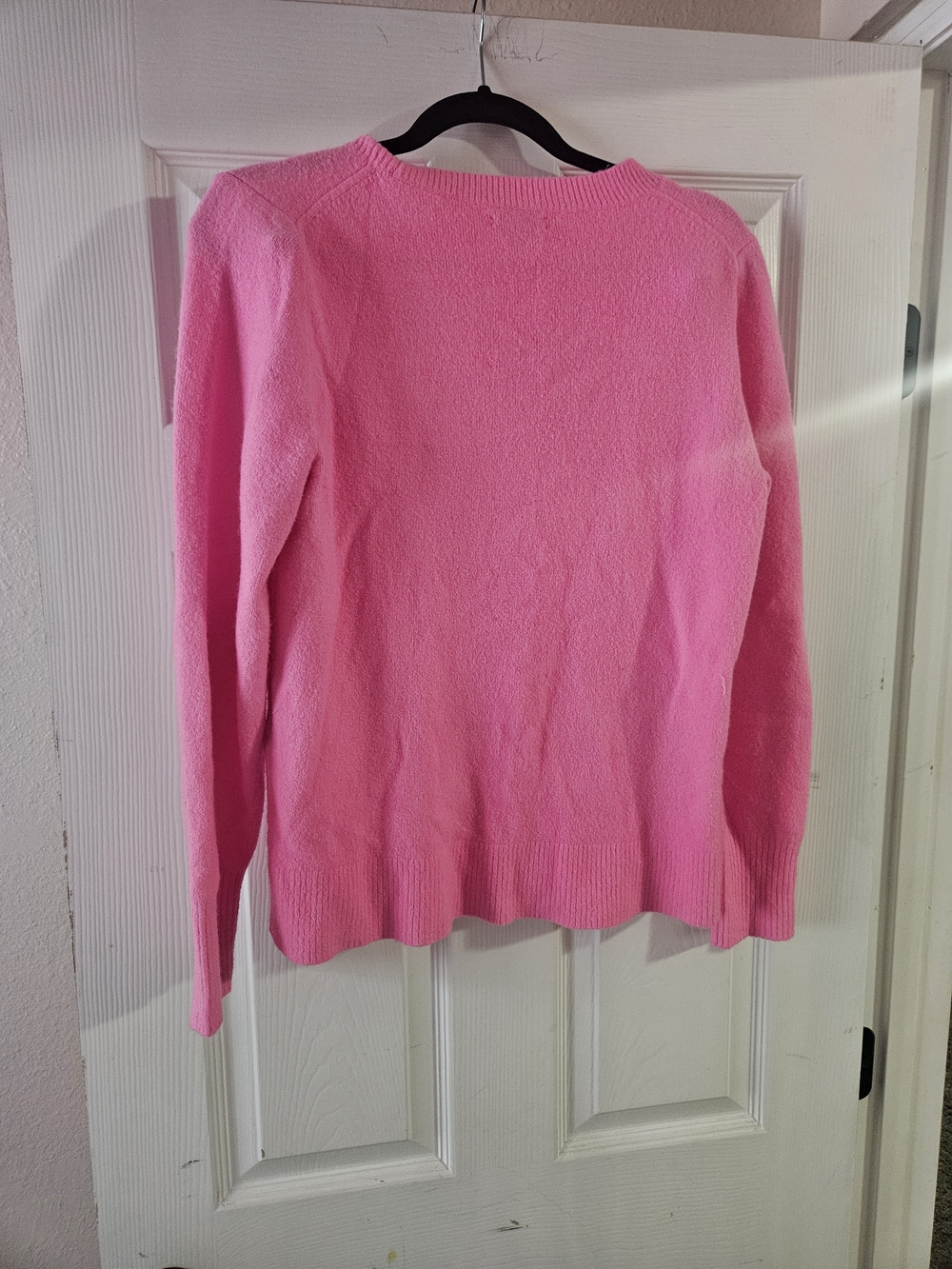 J. Crew Scoopneck Sweater in Bright Pink - Picture 2 of 5